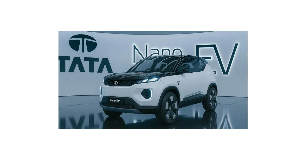 Tata Nano EV electric car concept showing compact design, expected price, range and launch details in India
