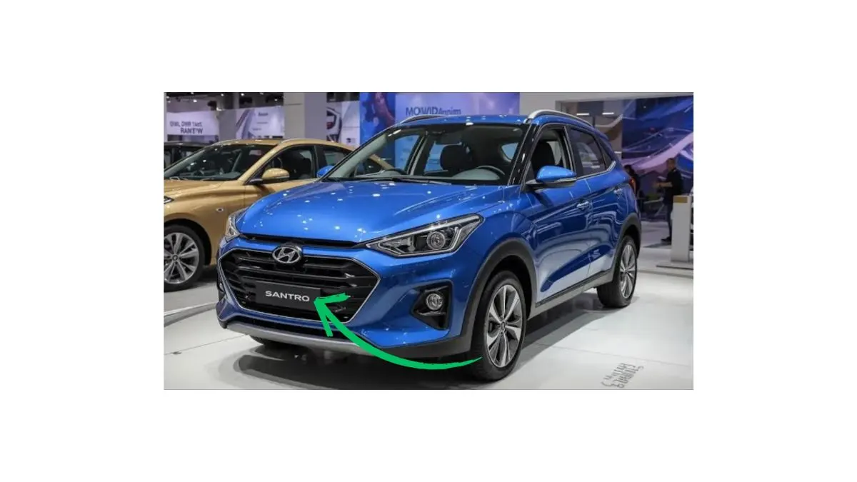 Hyundai Santro 2026 stylish hatchback front view with modern design