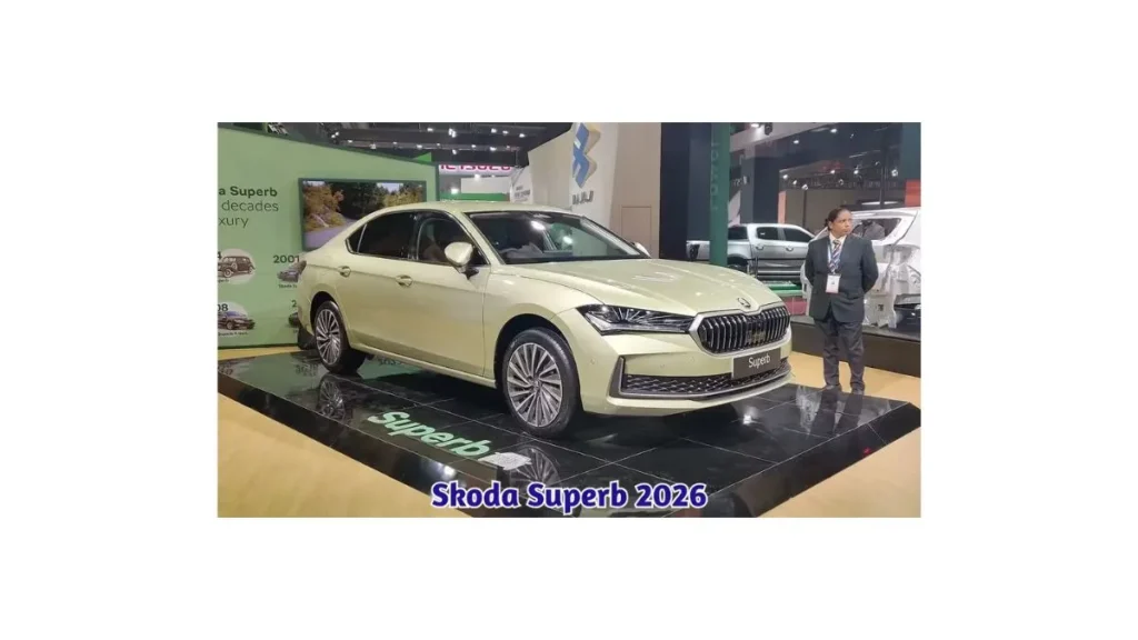 Skoda Superb 2026 luxury sedan showcasing premium design and spacious interiors