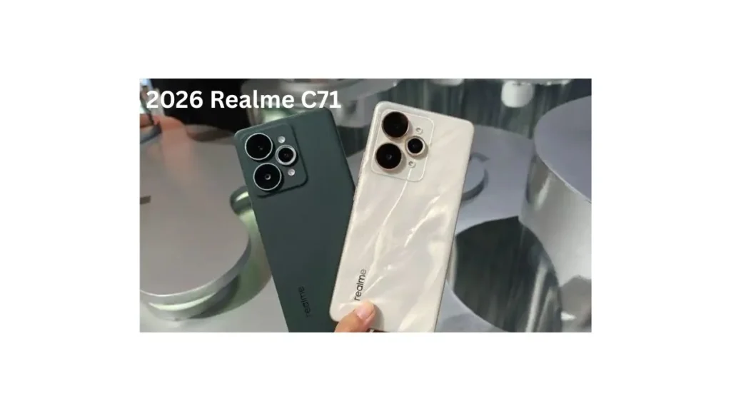 2026 Realme C71 budget smartphone with large HD+ display, long-lasting battery, AI camera and sleek modern design