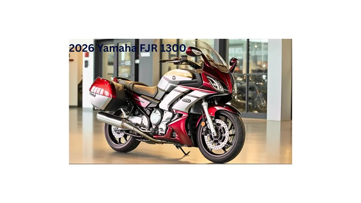 2026 Yamaha FJR 1300 sport-touring motorcycle with 1298cc engine, adjustable ergonomics, TFT display, cruise control, and integrated luggage