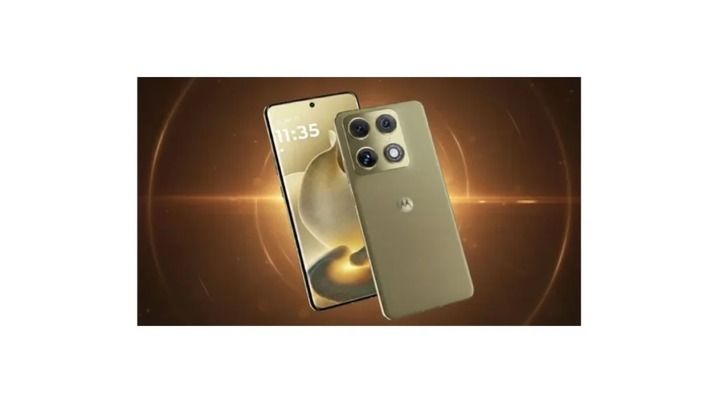 Motorola Signature premium smartphone showcasing sleek design, flagship camera system, and elegant colour finish ahead of India launch