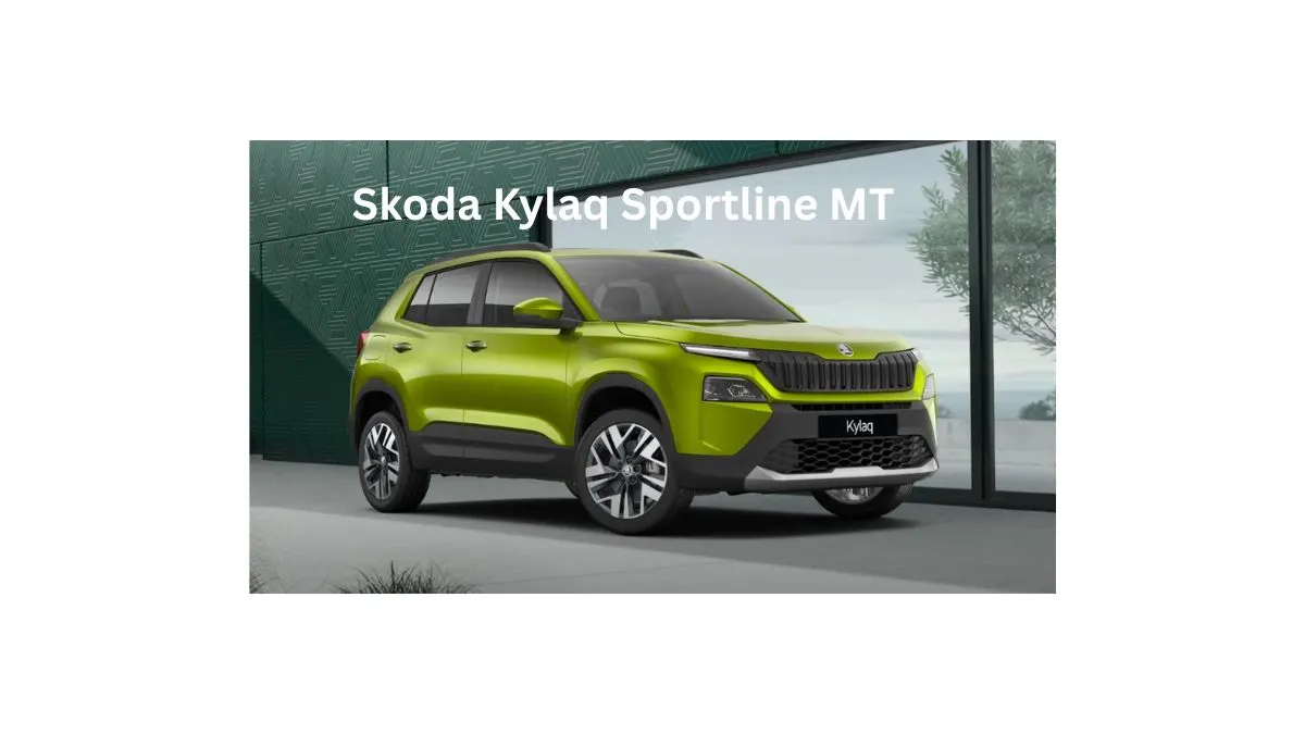 Skoda Kylaq Sportline MT compact SUV with sporty blacked-out styling and manual gearbox