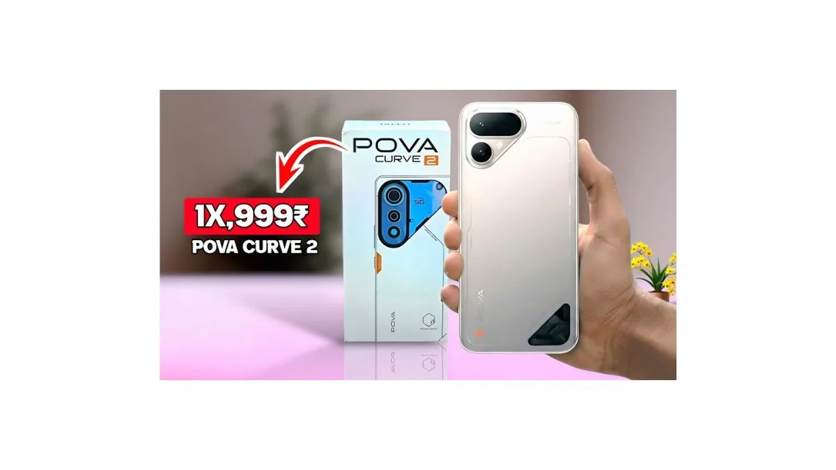 Tecno Pova Curve 2 5G smartphone featuring curved AMOLED display, premium design, dual rear cameras and gaming-focused performance