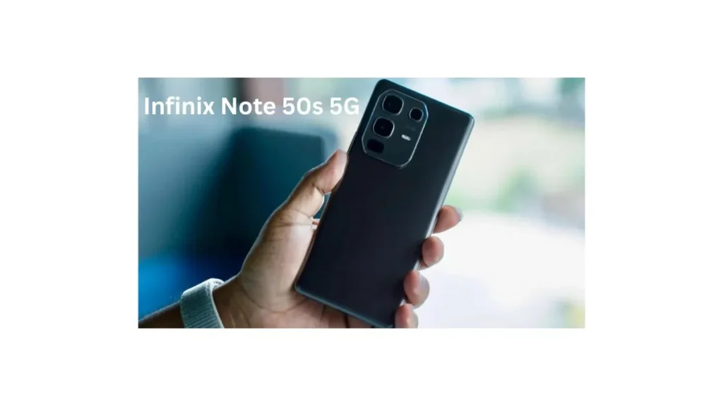 Infinix Note 50s 5G smartphone showing premium design and large display