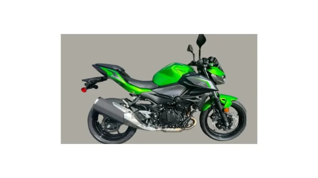 Kawasaki Z500 naked motorcycle front three-quarter view
