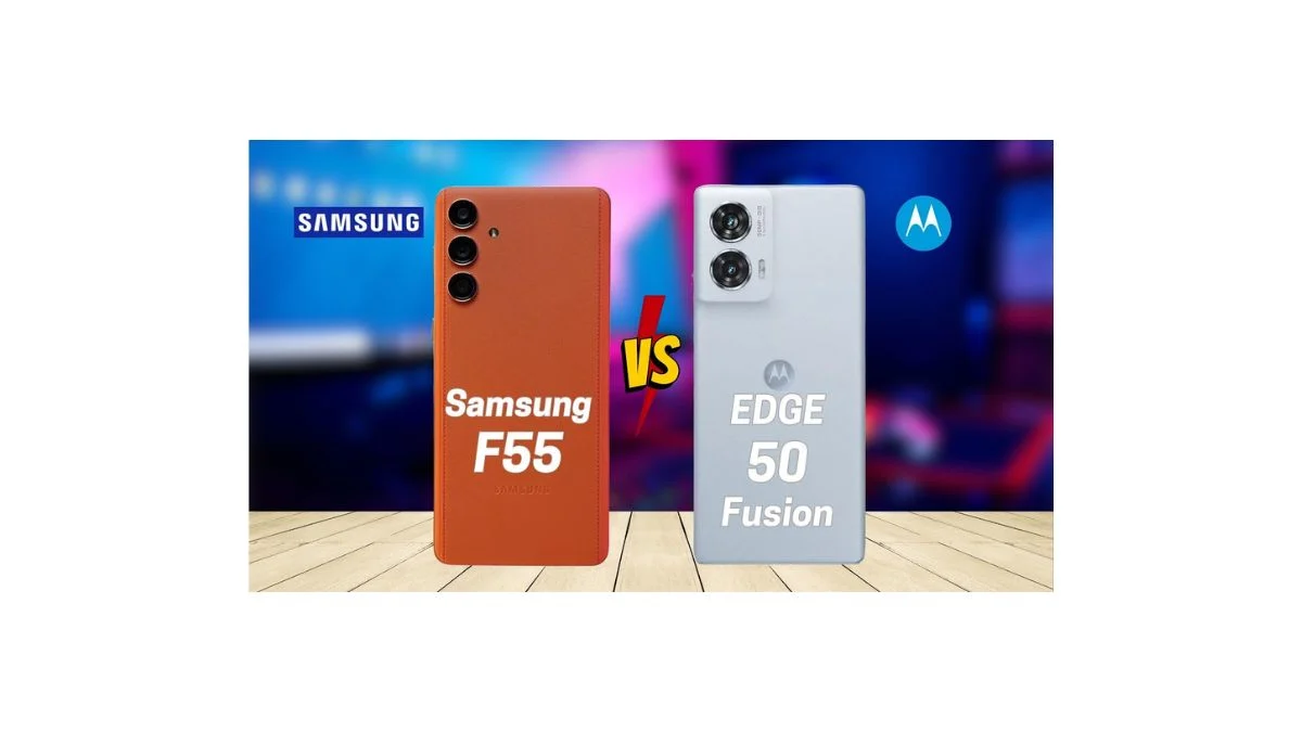 Galaxy F55 vs Edge 70 Fusion smartphone comparison showing battery performance and display differences in 2026