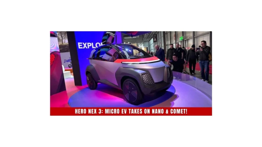 Hero VIDA Novus NEX 3 compact electric vehicle design