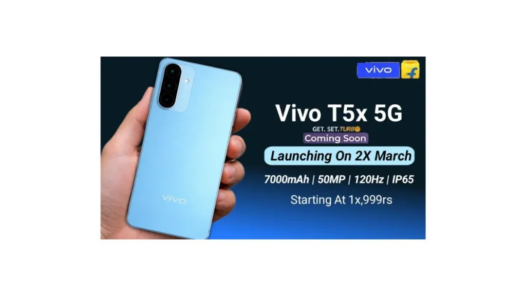 Vivo T5x 5G smartphone with powerful processor and 10 lakh AnTuTu score