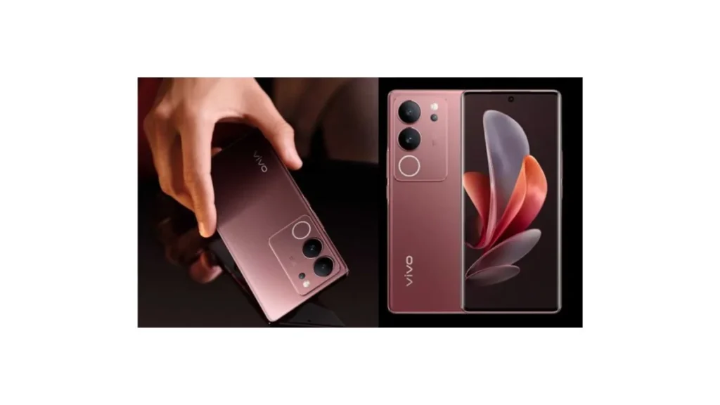 Vivo V29 Pro 5G smartphone with curved display and Aura light camera