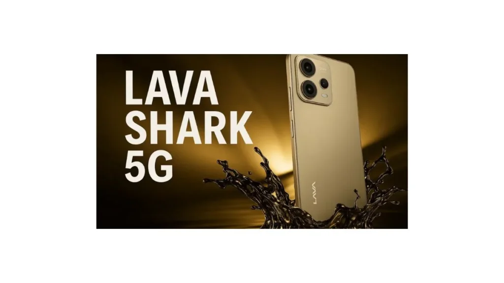 Lava Shark 5G smartphone showing front display and modern budget design with 5G support