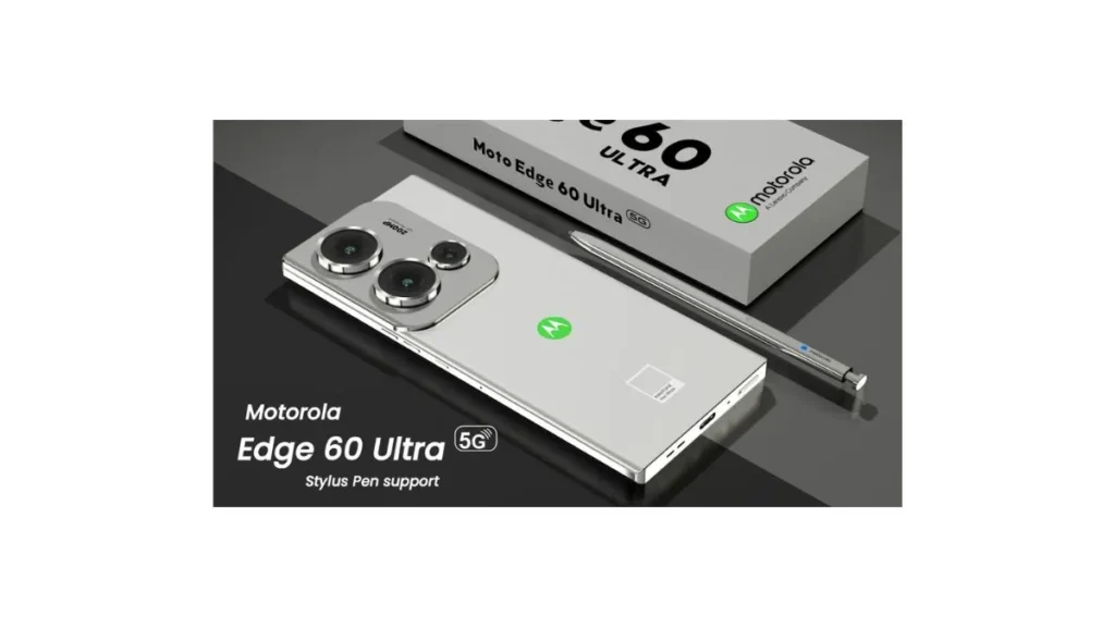 Motorola Edge 60 Ultra 5G premium flagship smartphone with curved display and triple camera setup