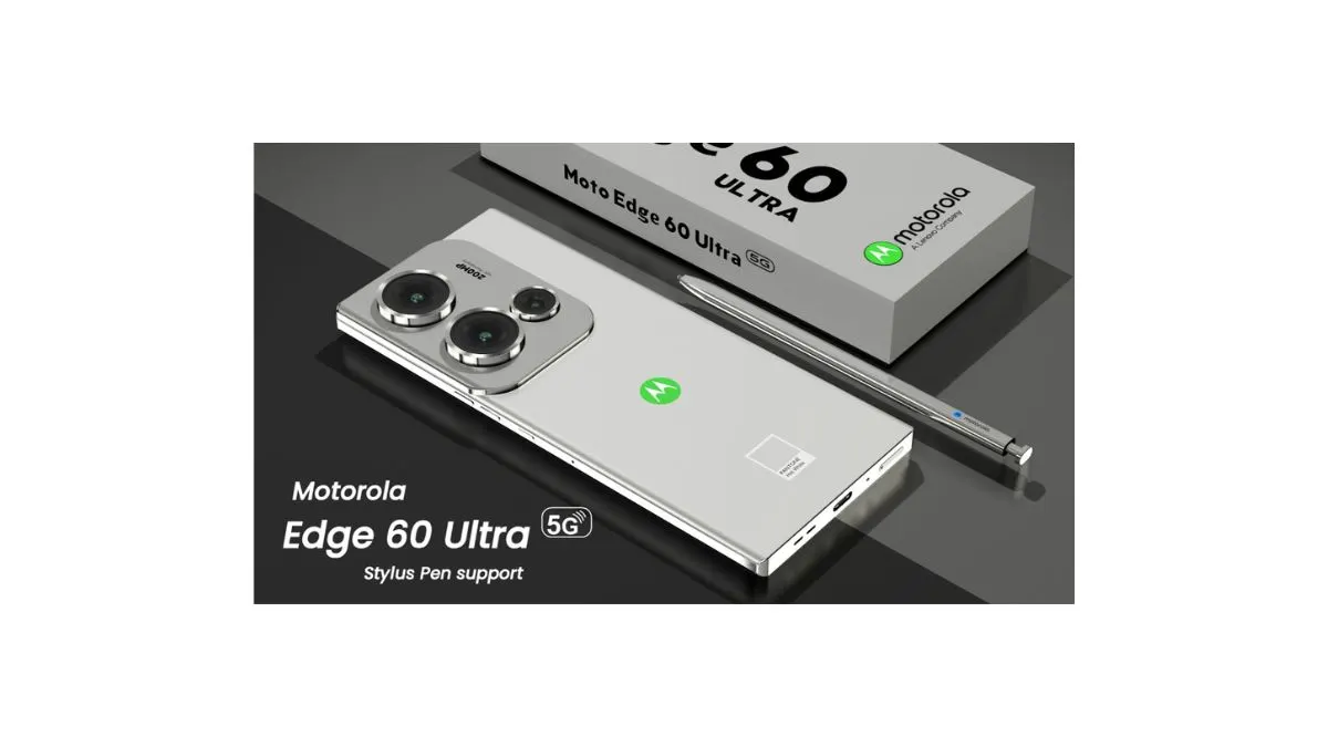 Motorola Edge 60 Ultra 5G premium flagship smartphone with curved display and triple camera setup